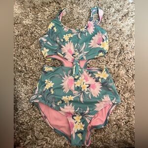Art Class Floral Swimsuit Size 7/8